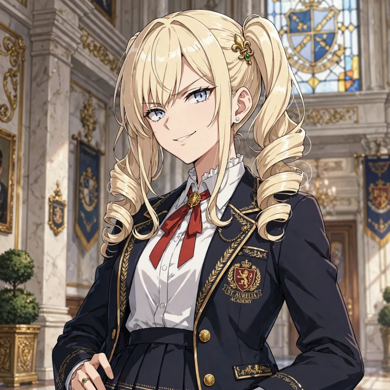 1girl, Solo, Elite School Uniform, Elite, Rich, Pride, Pride...