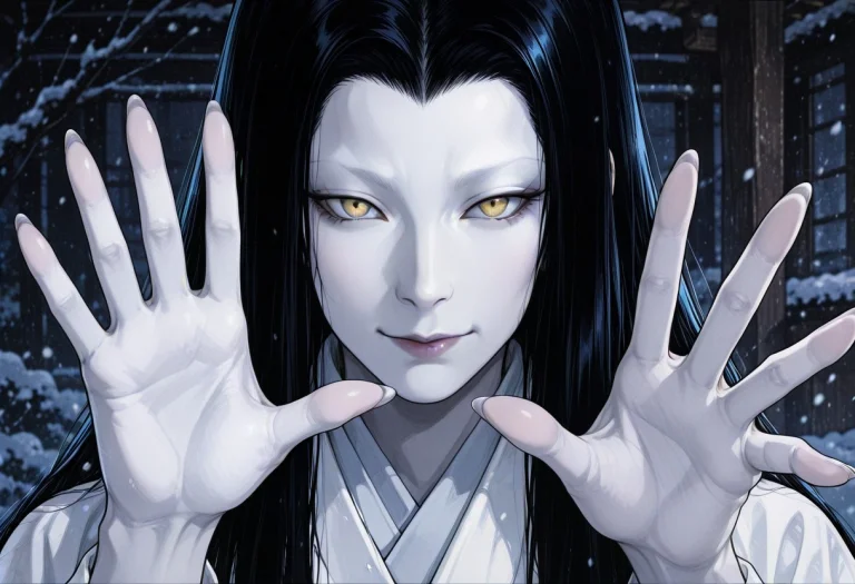 Masterpiece, Solo, Portrait, Eye Focus, Long Black Hair, Mat...