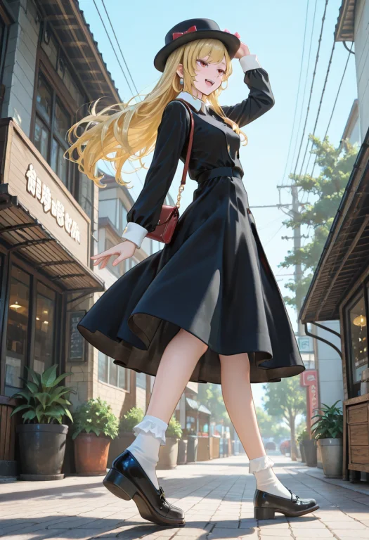 1girl, Solo, Lazypos, Anime-style Digital Drawing, Cg, Side...