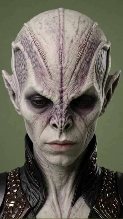 Rmnfml Alien Woman, Extreme Close-up, Frontal, Head Slightly...