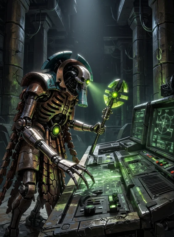 Necroncryptek, One Slender Ancient Machine Scientist Inside...