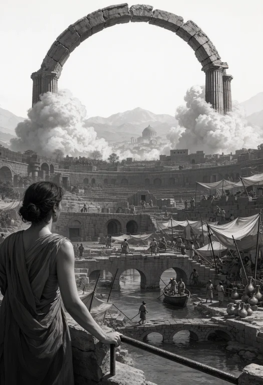 A Colossal Ring Of Broken Colonnades Hangs Above The City, I...