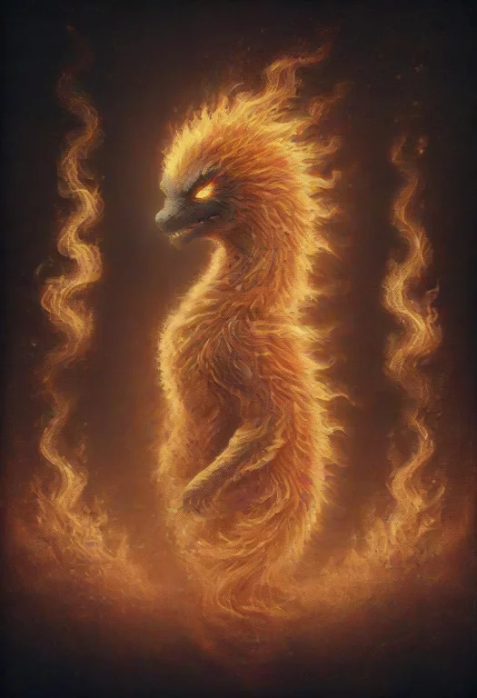 Flowing Flames, Glowing Embers, Orange And Yellow Hues, Warm...