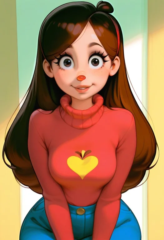 Soft Shading, Kittew Art Style, Adult, 1girl, Mabel Pines