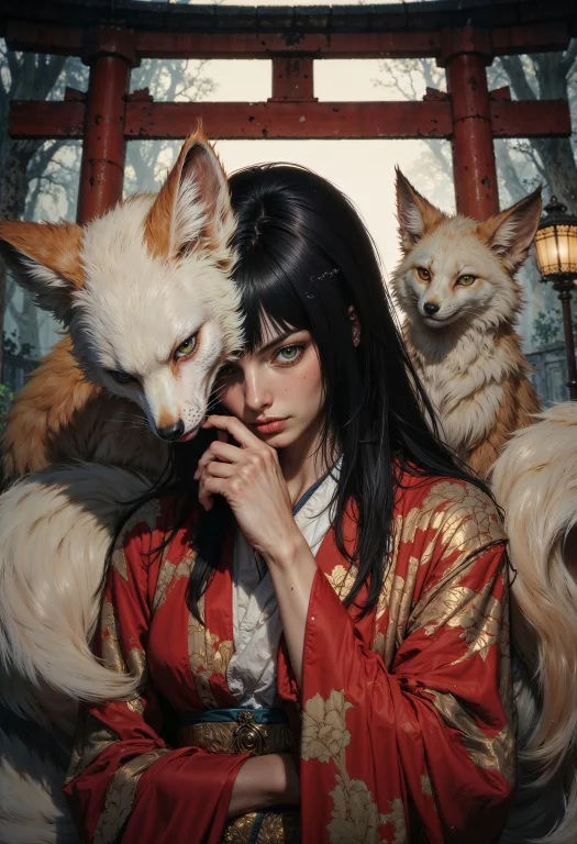 A Fantasy Character In A Dramatic Pose. The Character Is A W...