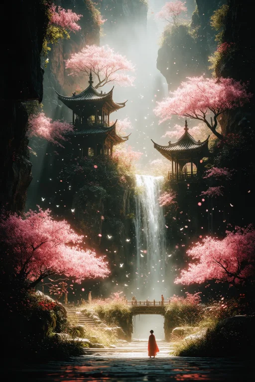 Zidiusart, Epic Fantasy Landscape Inspired By East Asian Aes...