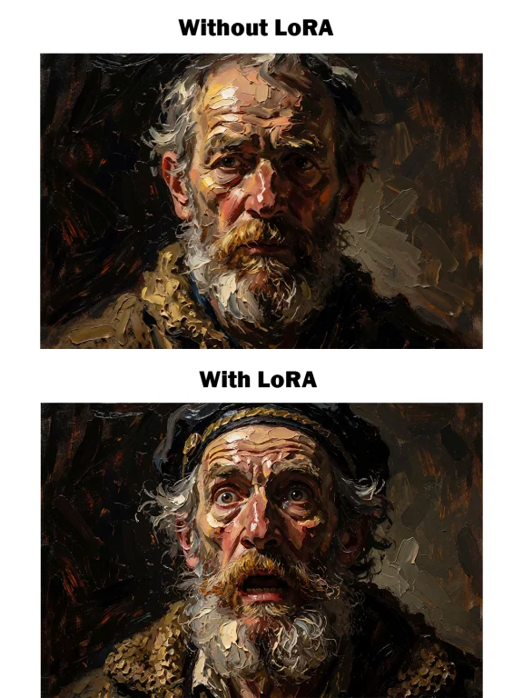 Impasto Oil Painting Portrait Of An Aging Sea Captain Caught...