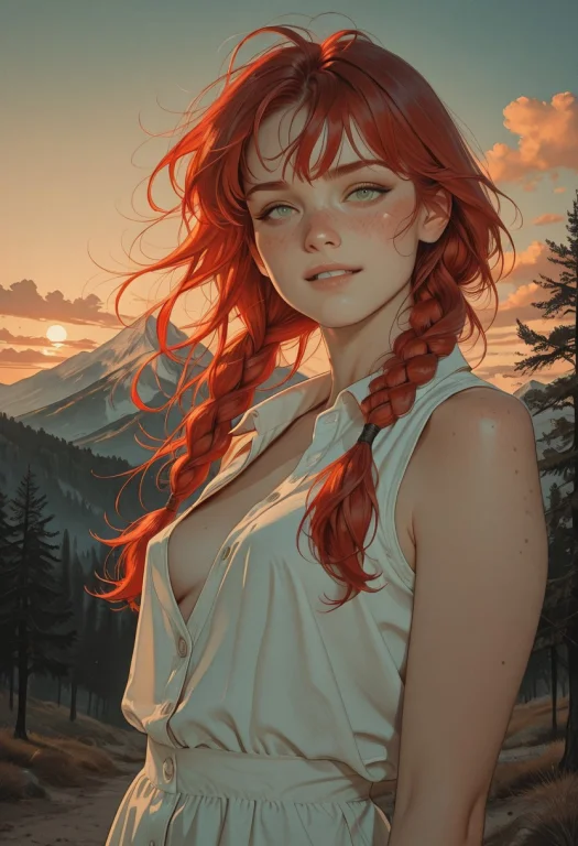 Lazypos, Lazyreal, 1girl, Petite, Long Hair, Windy Hair, Gre...