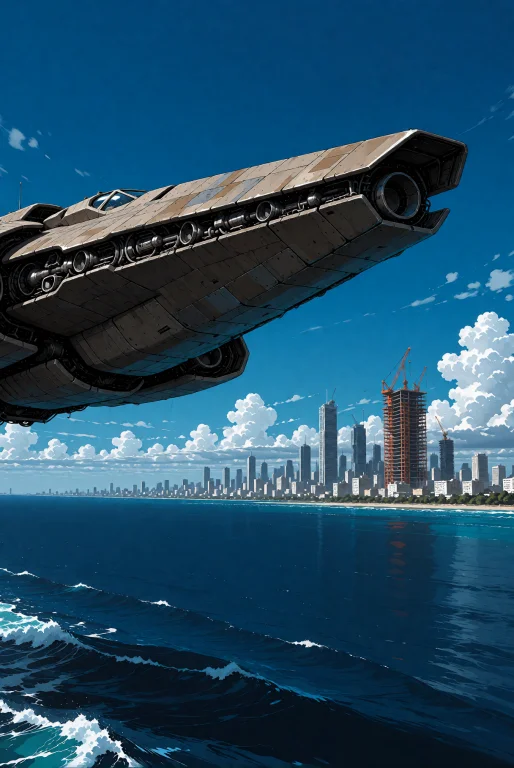 Bebop. This Is A Digital Artwork Depicting A Futuristic, Bro...