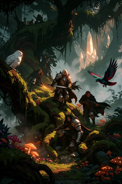 Ta86inkriot, Thin Black Outlines, A Group Of Fantasy Adventu...