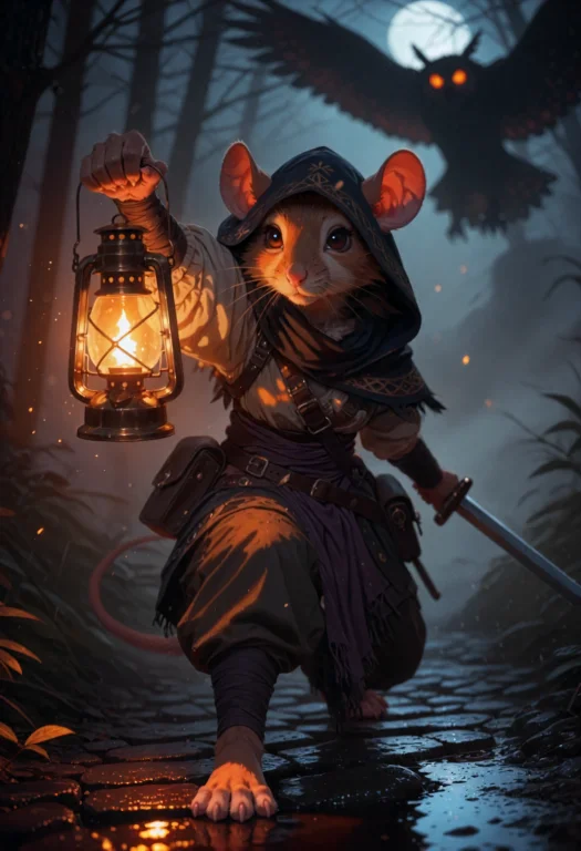 A Dramatic, Dynamic Anime-style Fantasy Illustration Of An A...