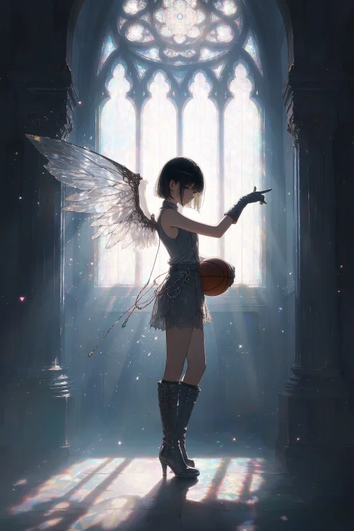 Masterpiece, Best Quality, Exciplit, A Solitary Girl Stands...