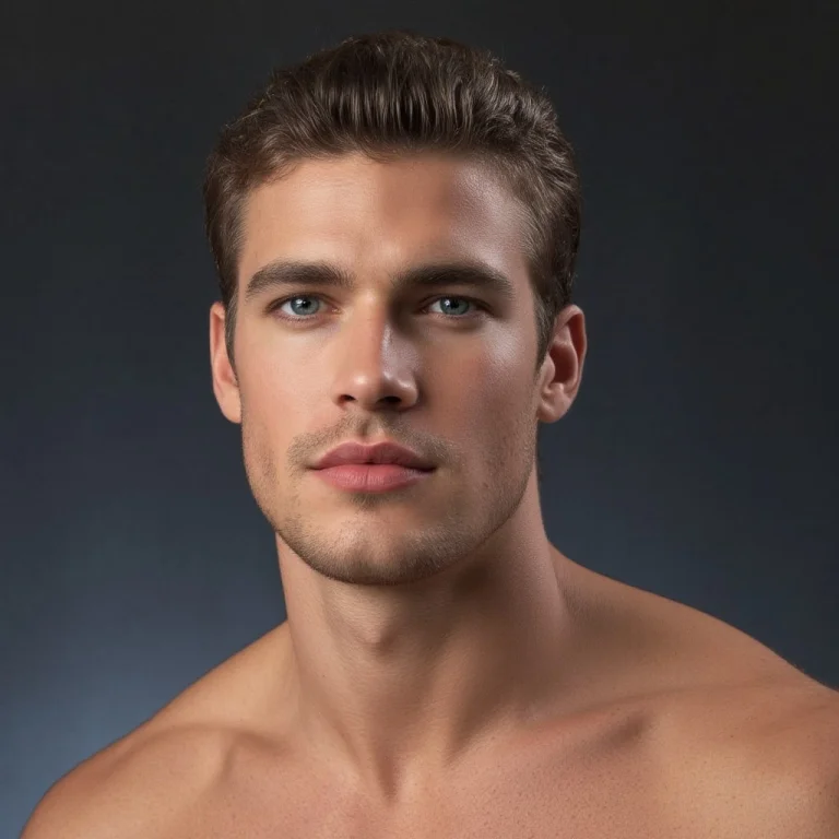 Photo , Male Focus , Manly , Handsome , Thick Muscular Neck...