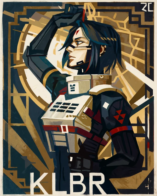 Klbr Replika, Stencilled Art Deco Poster, The Klbr Unit Show...