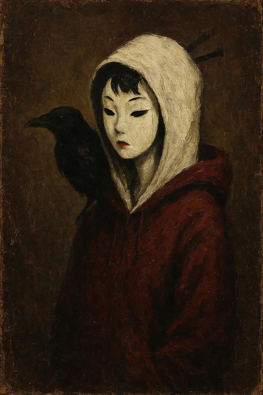 Oil-painting With Rough Brush Strokes On Old Vintage Canvas,...