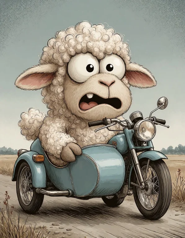 Funnycrushcomic, Fluffy Oversized Sheep Stuffed Into A Tiny...