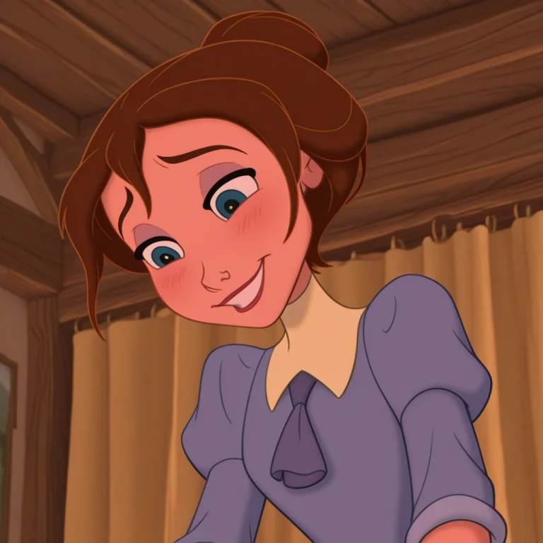 Sfw, Janeportertarzan, Disney Style, Upper Body, Smile, Tied...