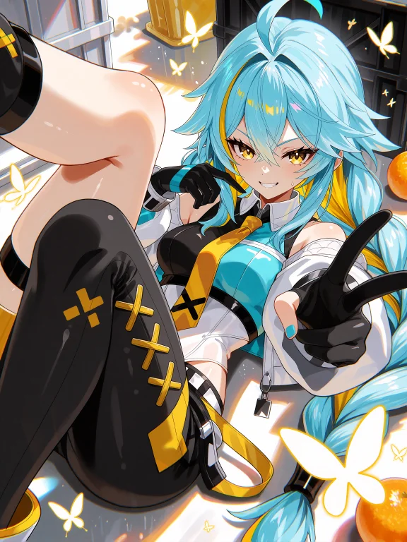 Detailed Female Character Lying On The Ground, Confident Pla...