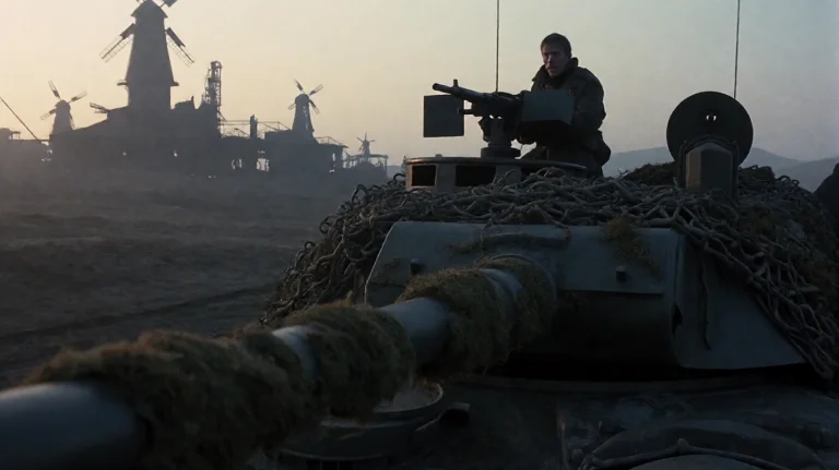 Rgnfr2002, A Soldier Stands Atop A Heavily Camouflaged Armor...