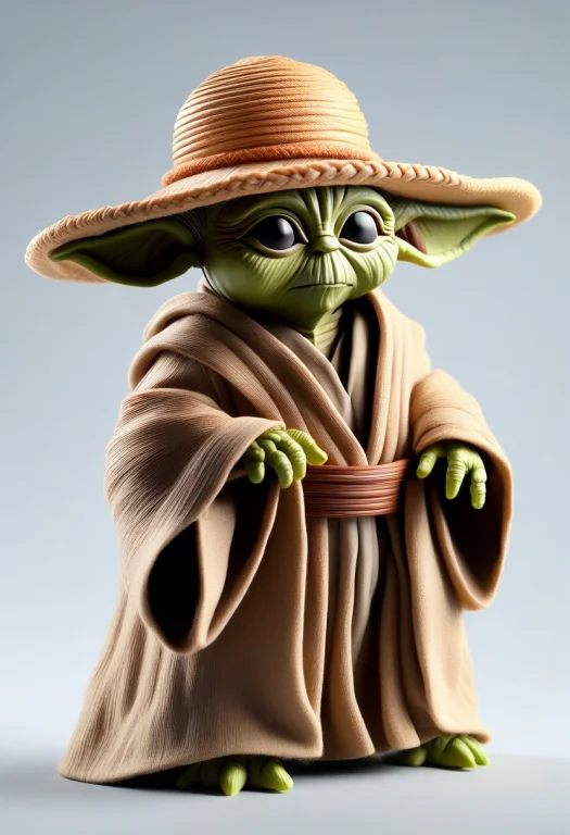 Yoda With A Straw Hat