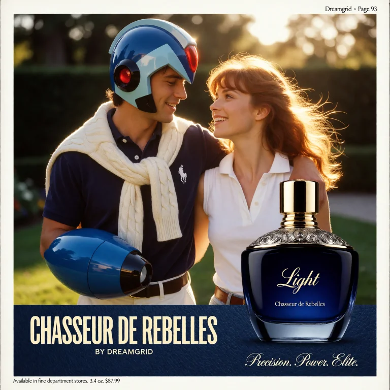 A Luxurious 1990s Ralph Lauren-inspired Fragrance Advertisem...