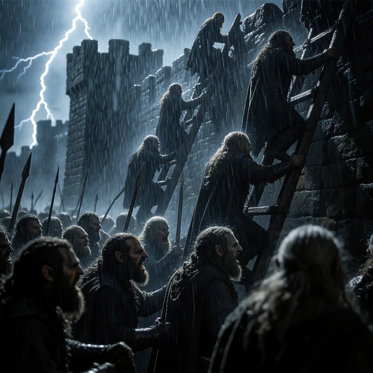Lotrstyle, A Chaotic Medium Shot Movie Screenshot Of A Monst...