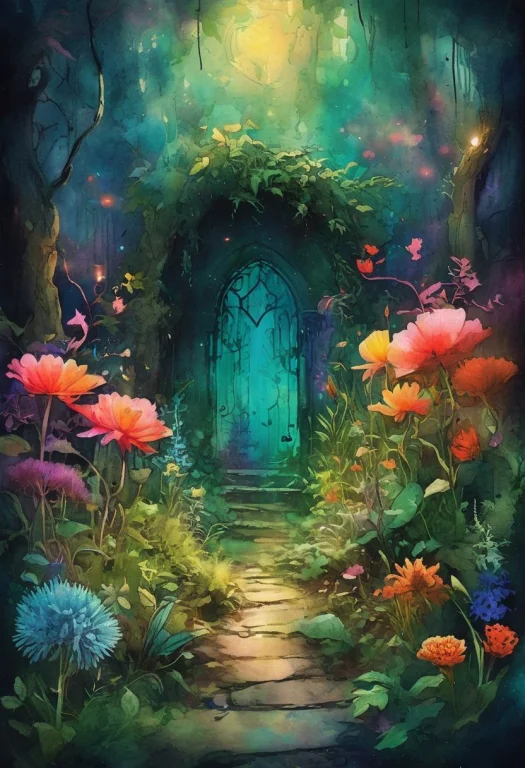 A Secret Garden, Hidden Within An Enchanted Forest, Where Ev...