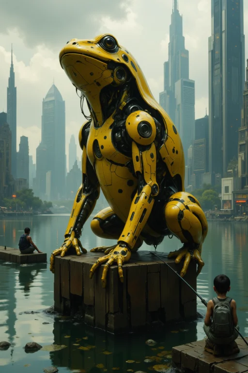 Artilands02, Photo-realistic Rendering Of A Mechanical Frog...