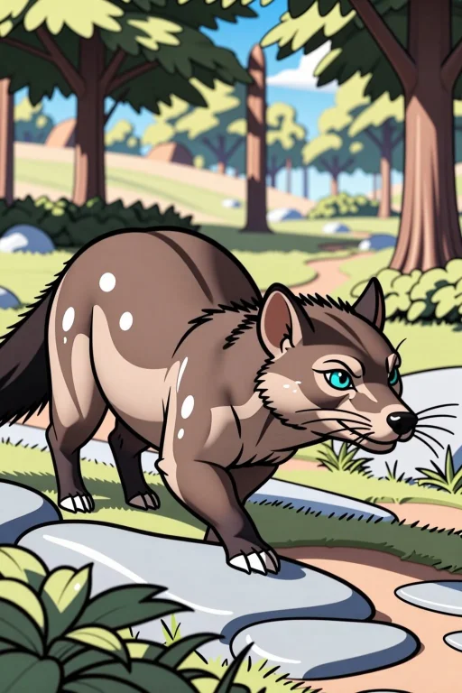 Closeup Illustration, Digital Art, Wild Life, Nature, Trees,...