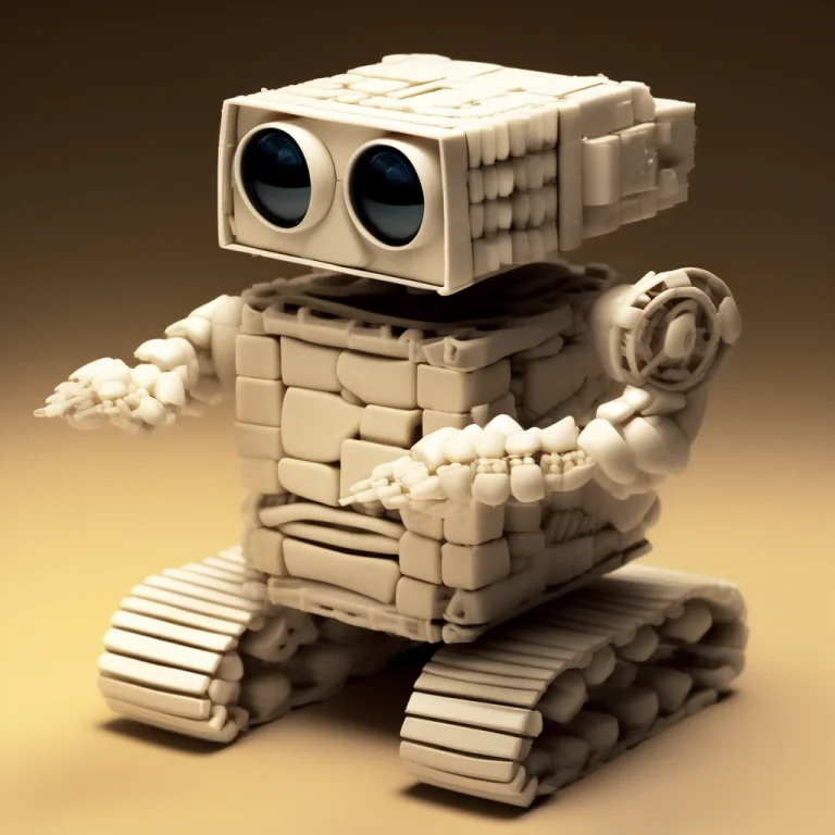 Wall-e Presenting One Compact Cube Of Interlocking Molars Be...