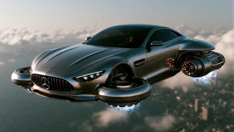 H0vercar, A Futuristic Mercedes Roadster From The Year 3478...