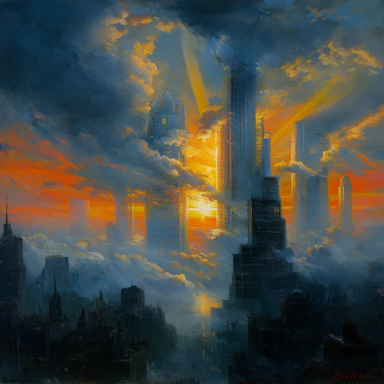 R1536f2daivaz Wide-angle Oil Painting, Aivazovsky Mastery, D...