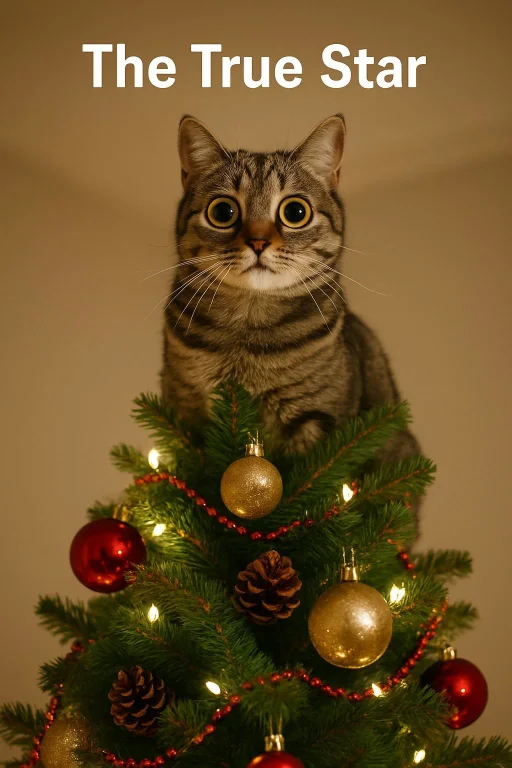 Generate Me A Funny Photo Realistic Picture Of A Cat With Wi...