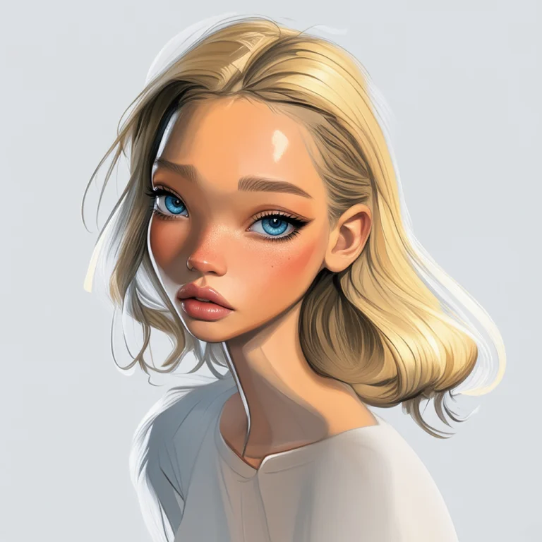 Samdoesarts Illustration Of A Girl Sasha Luss