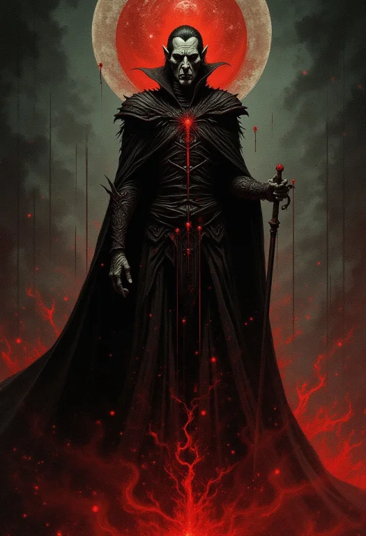 Dndgr41nyb0yz Style, Dark Fantasy Illustration Of Count Drac...