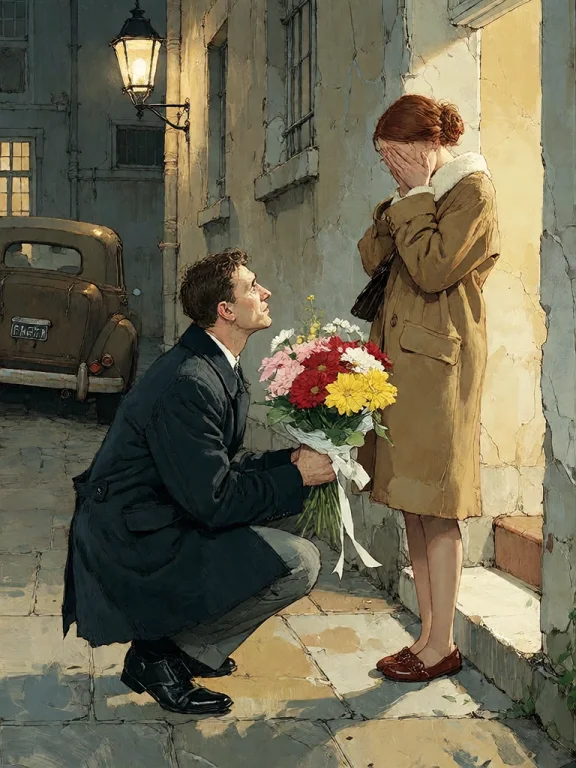 Bradhamel Art Style. A High-angle, Painterly Illustration Of...