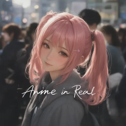 Anime Girl Portrait Prompt — Stable Diffusion AI Prompt: a close-up portrait of an anime girl with medium-length pink hair styled in high...
