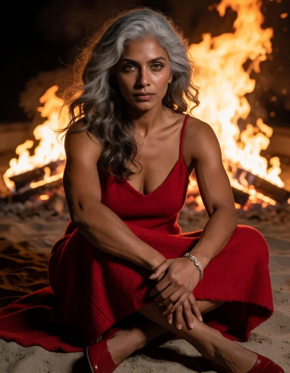A Muscular Indian Woman In Her Early Twenties With Striking...