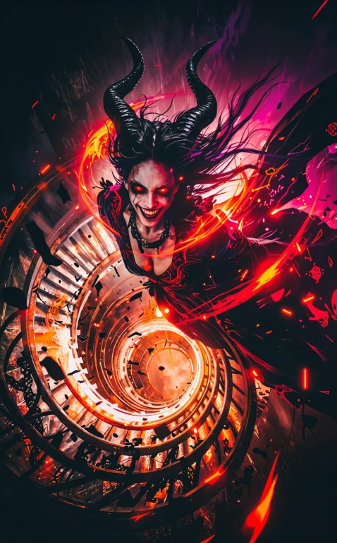 Insanely Mad And Beautiful Horned Queen With Huge Twisted Bl...