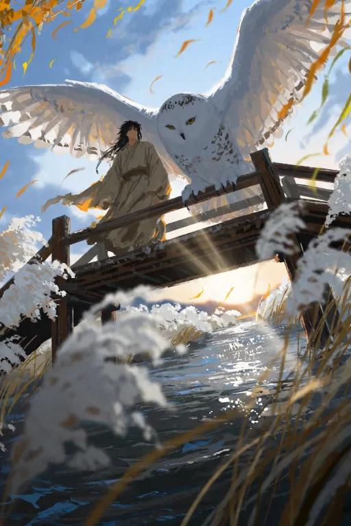 A Breathtaking Wuxia-inspired Fine-art Anime Illustration In...