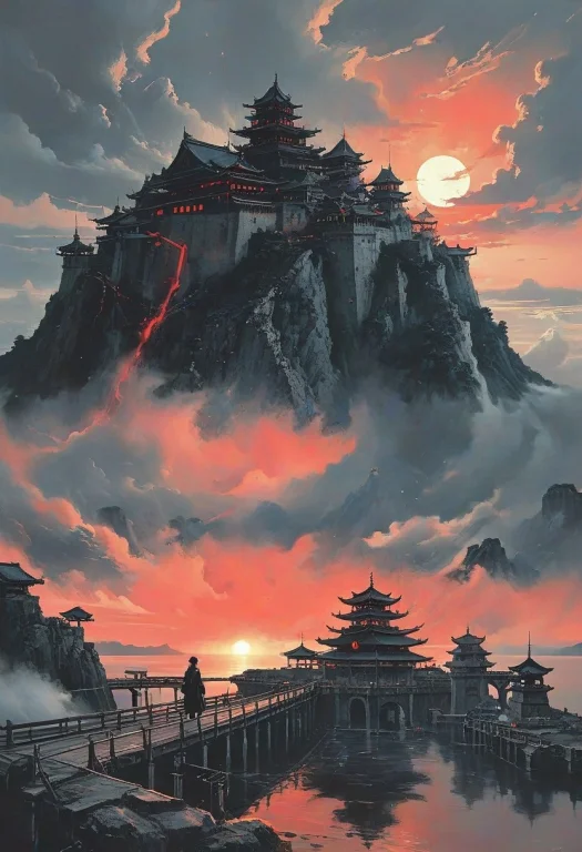 Score9, Panorama Landscape, Architecture, Ships, Wharf, Sea,...