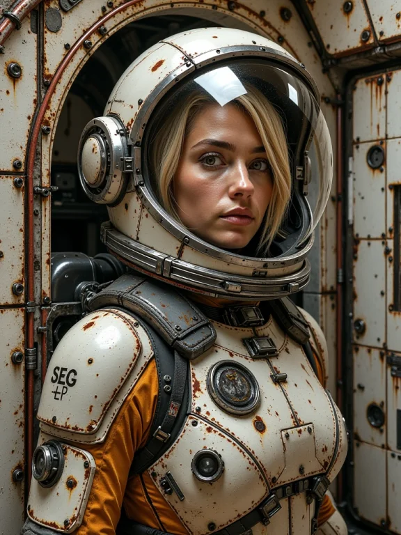 Hasc, C0rr1d0r, A Short Blonde Haired Woman In Eva Spacesuit...