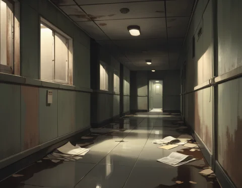 A Forgotten Underground Bunker, Dimly Lit Corridors With Fli... — SDXL AI Prompt: a forgotten underground bunker, dimly lit corridors with flickering lights, rust...