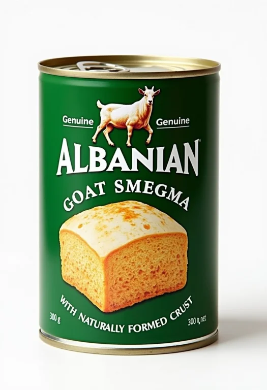 A Wide Big Green Can Labelled Uncle Bobs Genuine Albanian Go...
