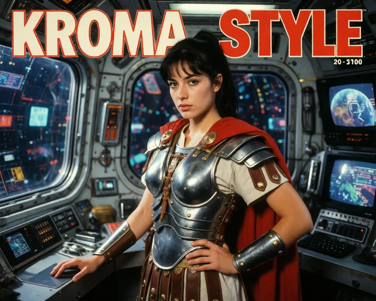 1990s Magazine Cover With Title Kroma Style, Analog Style, A...