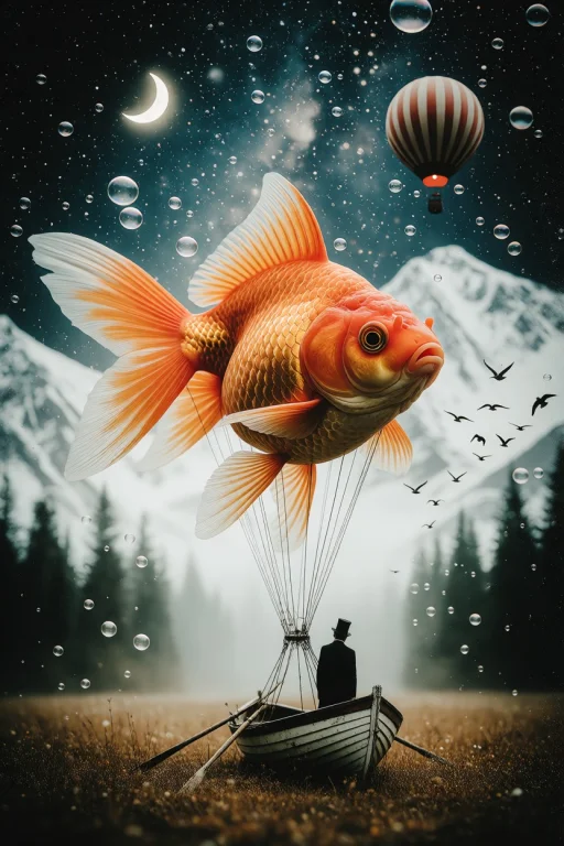 Zidiusart, A Vintage Surrealism Digital Collage With A Dream...