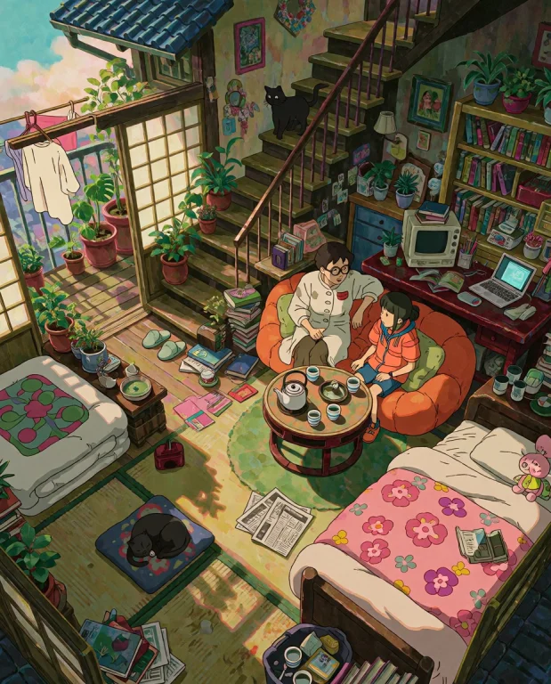 Retro Anime Style,cl0udm1lk,an Angular, Stylized 3d Art Styl...
