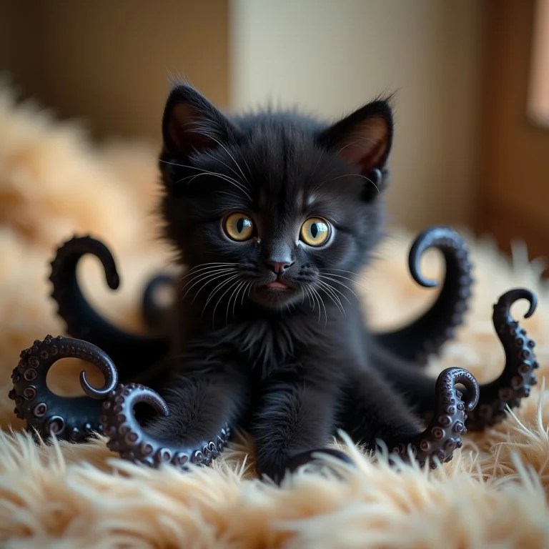 Capture A Hyper-realistic Photograph Of A Unique Creature, A...