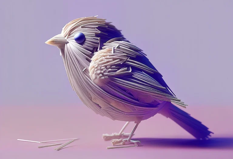 Finch Made Out Straw