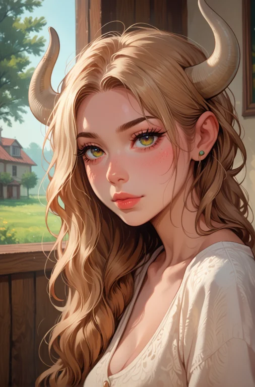 Score9, Score8up, Score7up, , Anthropomorphic Woman With Cow...